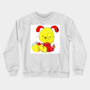 Doggie With Ball Crewneck Sweatshirt